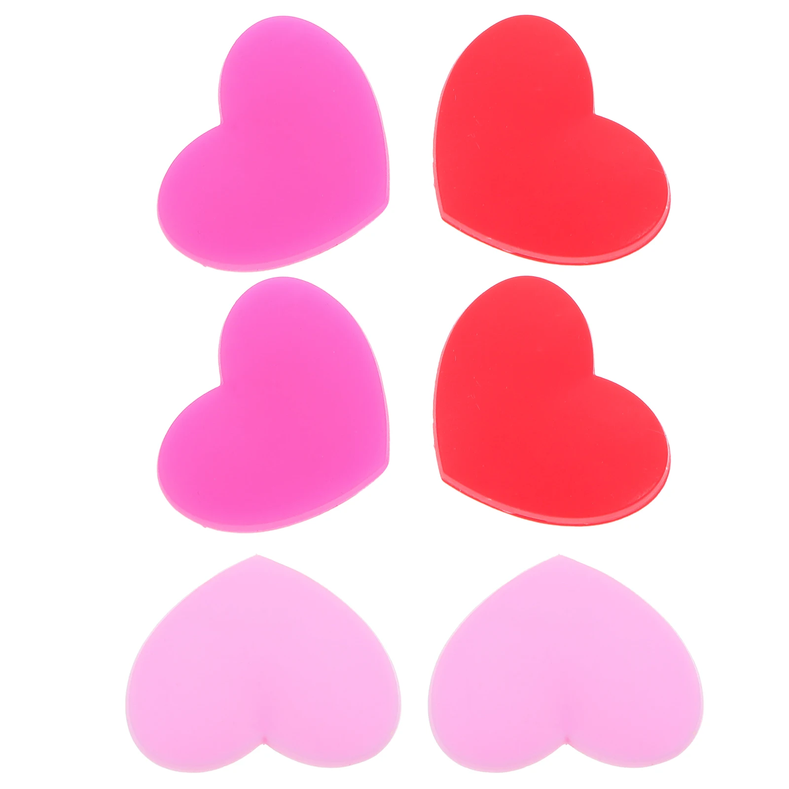 6 قطعة مضرب تنس المخمدات شكل قلب سيليكون امتصاص الاهتزاز مخفض الصدمات لثبات المضرب ملحق دائم #4