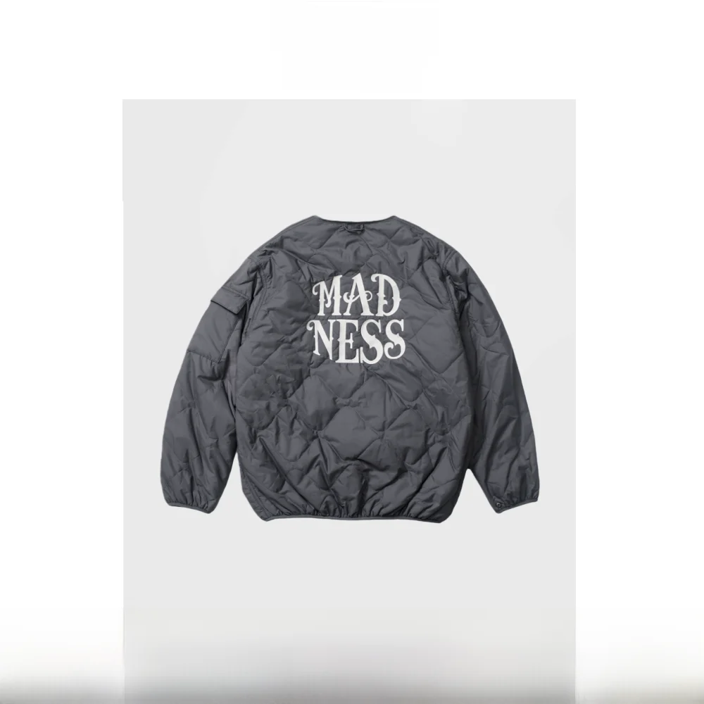 

Куртка MADN Brand из хлопка с хлопковой подкладкой, свободный крой, осенне-зимняя верхняя одежда, молодежная мода, гарантированное тепло, застежка на пуговицах