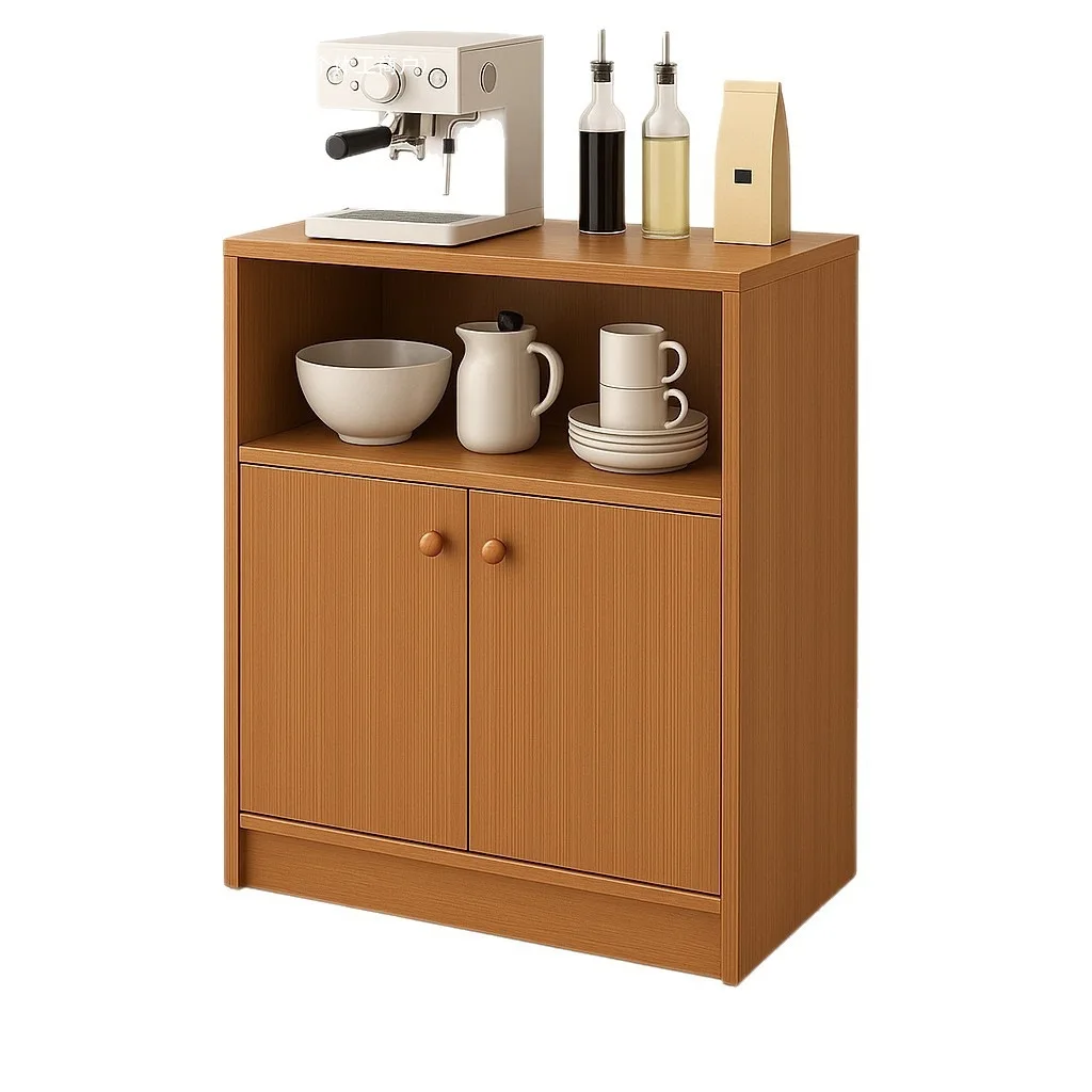 #Solid wood color tea short cabinet dining side cabinet storage cabinet new Chinese multi-functional household kitchen living