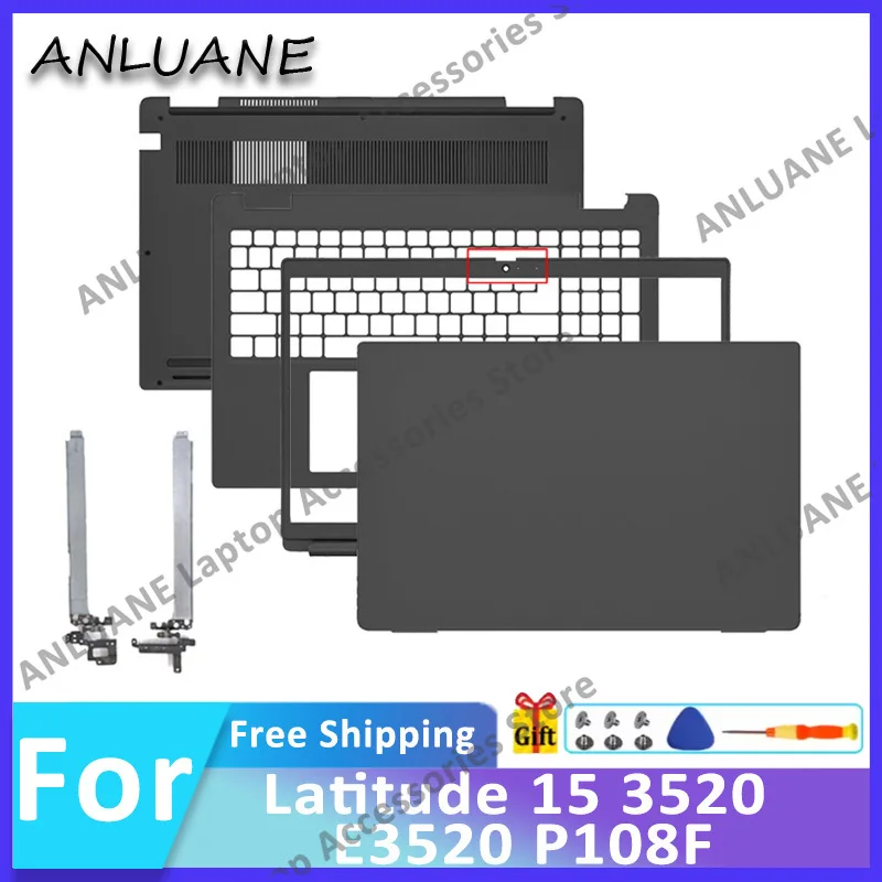 

НОВИНКА для Latitude 15 3520 P108F E3520, включает переднюю панель, заднюю крышку LCD, подставку для рук, петли, нижний корпус