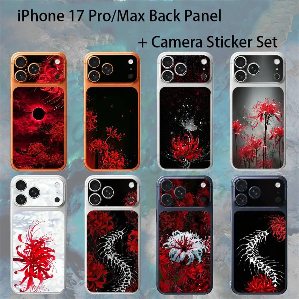 

Ghoul Red Spider Lily Tokyo For iPhone 17pro/Max Full body Back Cover Decal Skin Colorful Rear Protective Sticker Film