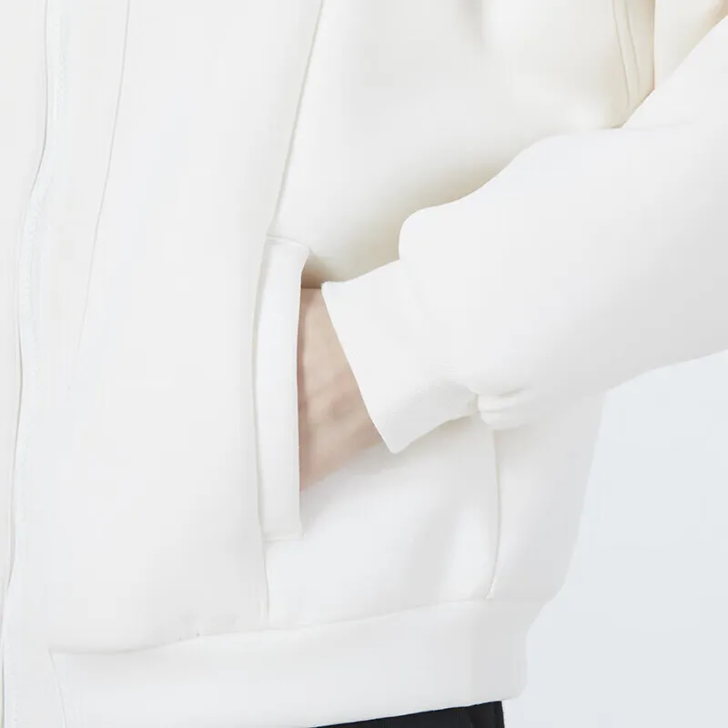 

Adidas Originals Line Stylish White Zip Jacket - Comfortable Fit, Casual Look: Great for Leisure Occasions