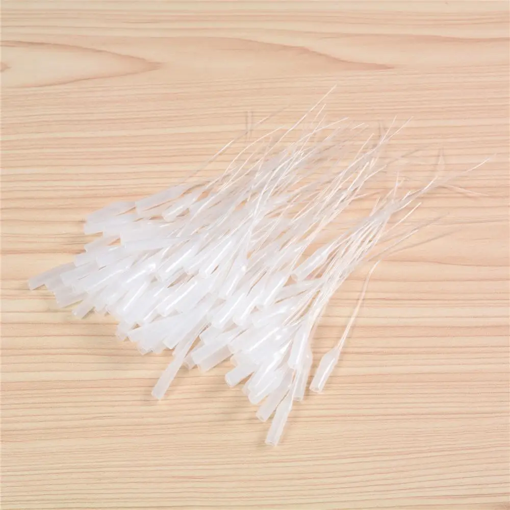 100pcs/pack Glue Micro-Tips Plastic Glue Bottle Tips Precision Applicator Dropping Tube Glue Extender Nozzle For Crafting Lab