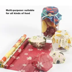Eco-Friendly Food Wraps 30x100cm Beeswax & Cotton Wrap for Lunch Box/Sandwiches Vintage Patterns Kitchen Wrap Replacement