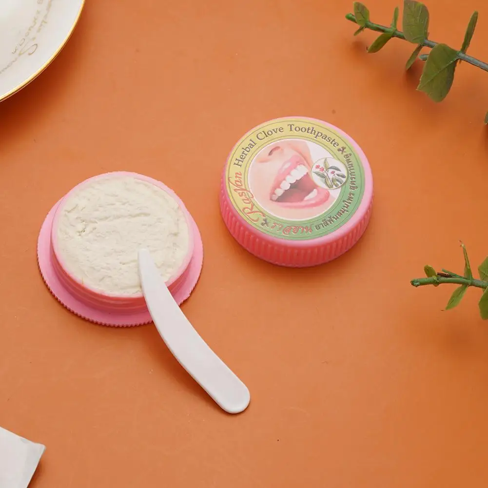 Natural Herbal Toothpaste Coconut Oil Clove Tooth Powder Fresh Breath Cleaning Removing Dental Plaque Reduce Yellow Stains