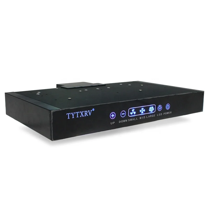 TYTXRV Caravan Range Hood Ductless Range Vent with Touchable Screen & Double LED Light 3 Speed Adjustable for RV Yacht Kitchen - view 4