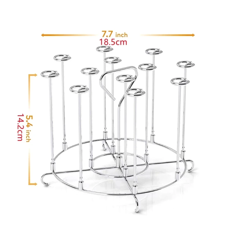 Air Fryer Skewer Stand Stainless Steel Dehydrator Rack Detachable Vertical Barbecue Skewers 6QT Air Fryers Accessories