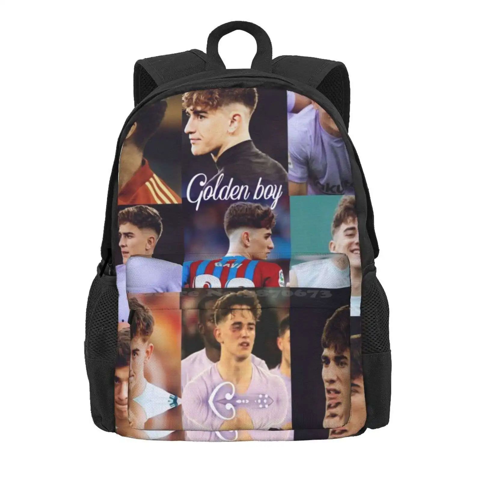 Pablo Gavi Hot Sale Schoolbag Backpack Fashion Bags Pablo Gavi Cute Golden Boy Pedri Foden Keep Calm And Support Spain Gavi