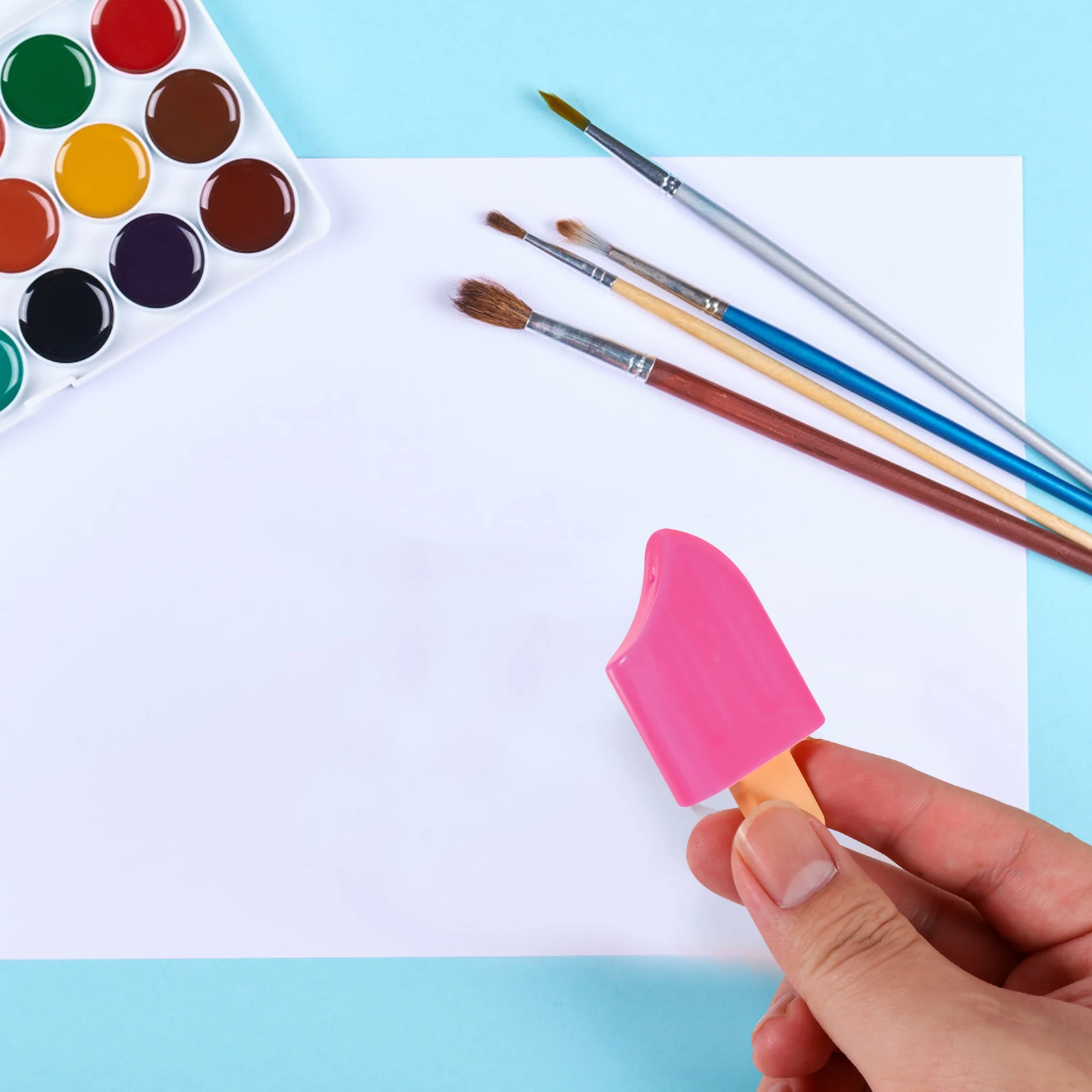 10 Pcs Marker Pen Colored Highlighter Popsicle Glitter Plastic Markers Popsicles