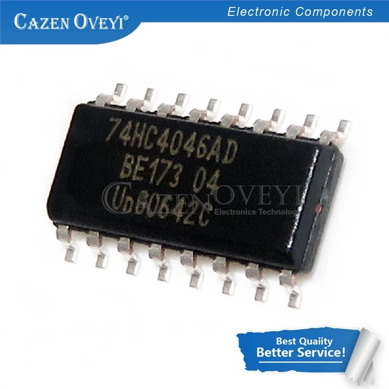 Chipset 10pcs/lot HC4046 74HC4046D  74HC4046MX 74HC4046AD MC74HC4046AD  narrow original authentic SOP-16 In Stock