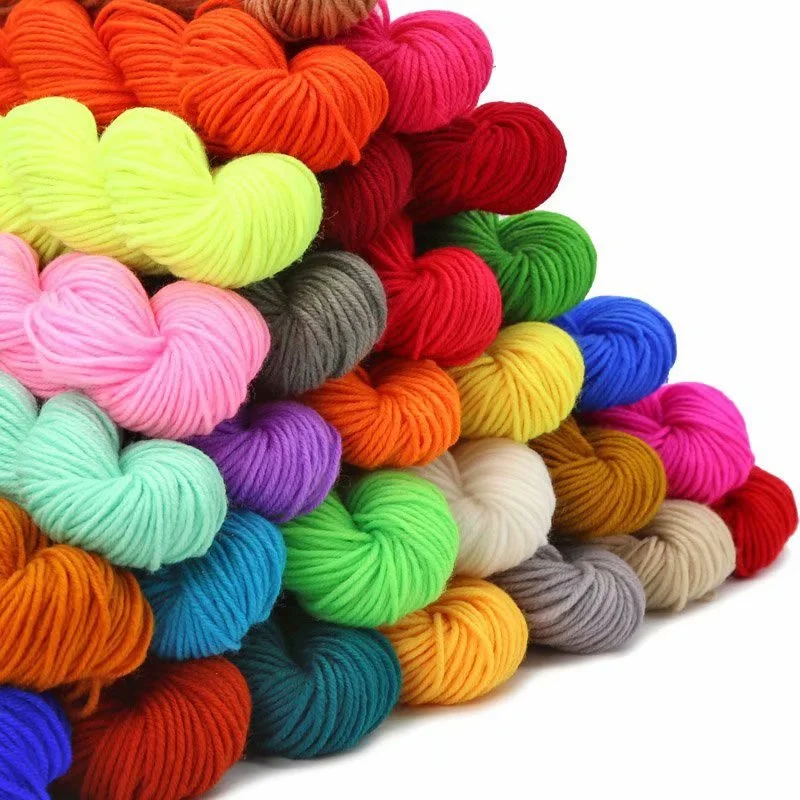 DIY Acrylic Yarn Hand Knitting Crochet Thread Slipper Doll Cushion Wholesale Cheap Workshop