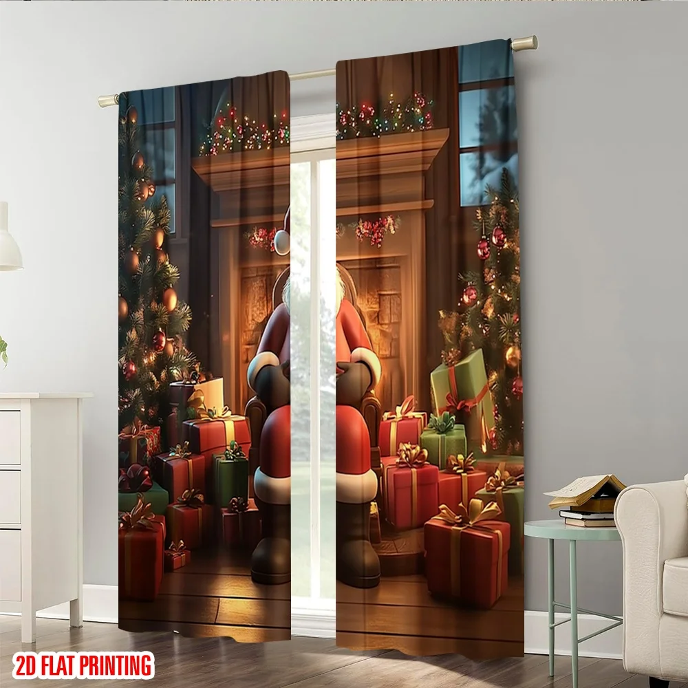 2 قطعة، ستائر مطبوعة على شكل طائرة ثنائية الأبعاد معلقة على الحائط (2) بوليستر متين متعدد الاستخدامات (بدون قضيب) هدايا لغرفة النوم ومختلف