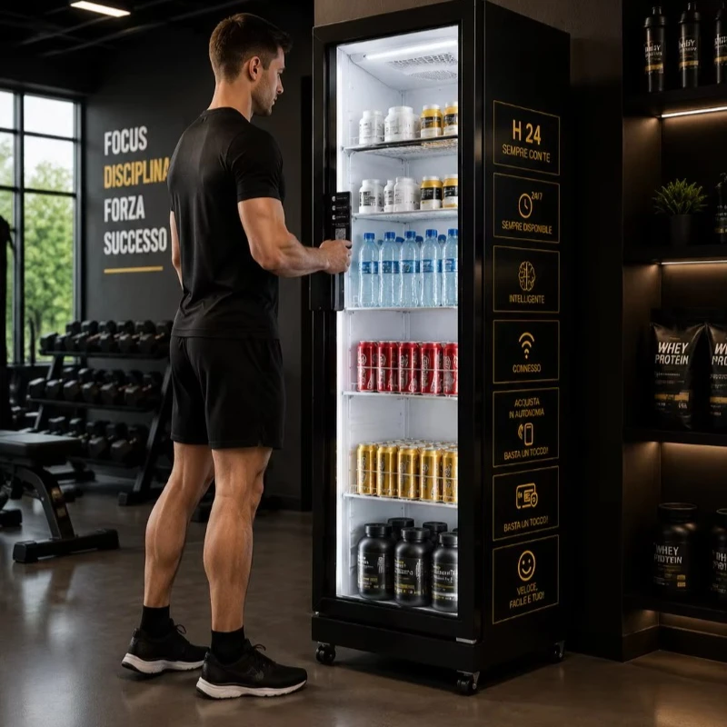 Combo Vending Machine SDK Compressor Cooling Touchscreen Remote Monitoring 24/7 Service for Hotel Restaurant Office Pantry OME