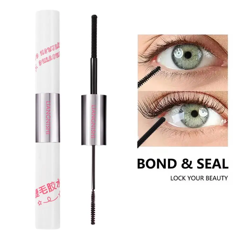 Colla per ciglia a grappolo 2 in1 Lash Bond & Seal per Extension ciglia fai-da-te colla impermeabile a lunga ritenzione per grappoli di ciglia per le donne