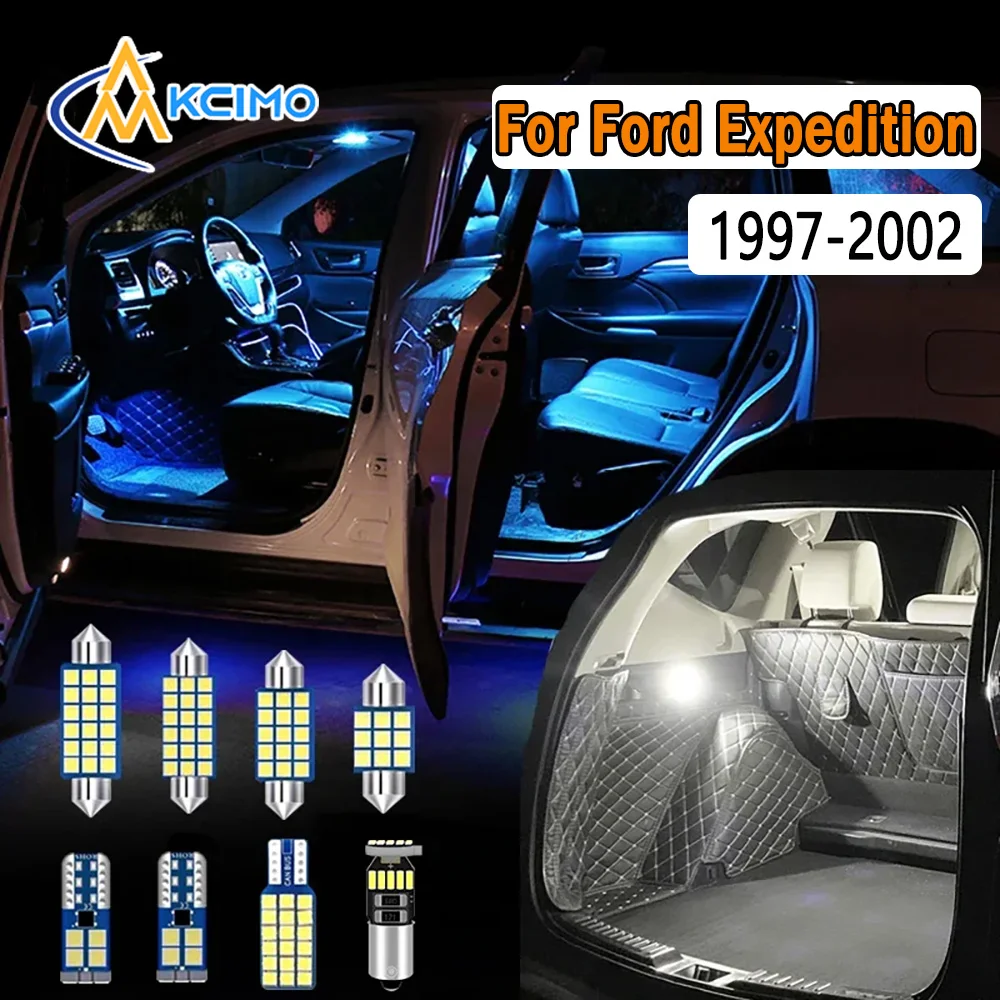 

Bright Dome Map Door Lights CANBUS Error-Free LED Interior Lighting Kit Car For Ford Expedition 1997-2002 Easy Install