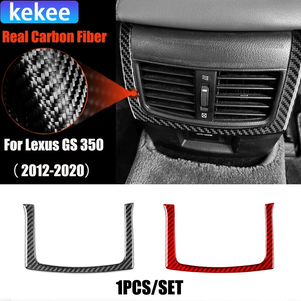 

Автомобильные аксессуары из углеродного волокна, задняя вентиляционная полоса, декоративная модифицированная внутренняя накладка, мягкая наклейка для Lexus GS 350 2012-2020