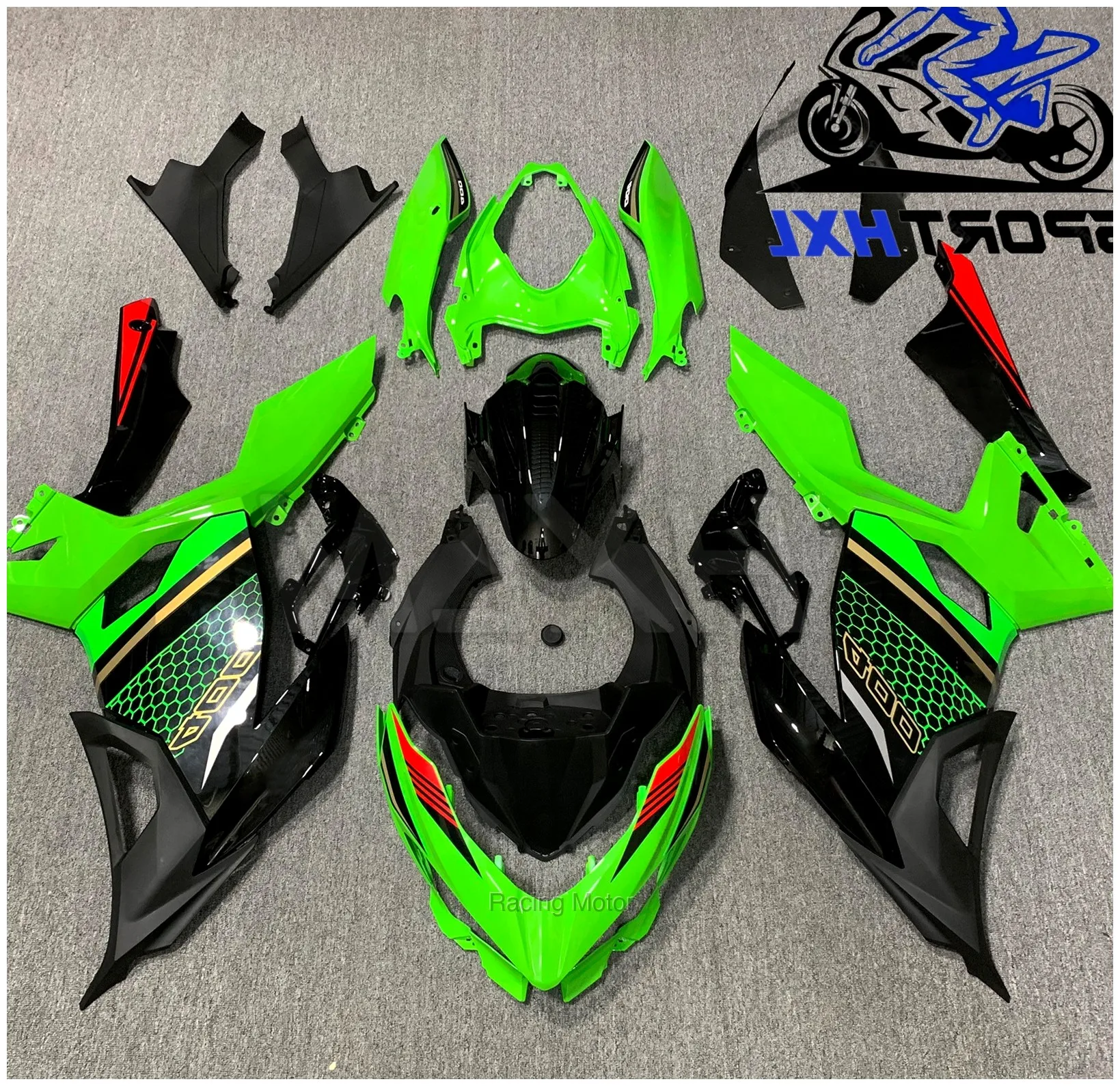Motorcycle Practical Plastic Injection for Kawasaki Ninja400 EX400 2018-2019 2020-2023 Full fairing kit Bodywork fairing kit | R