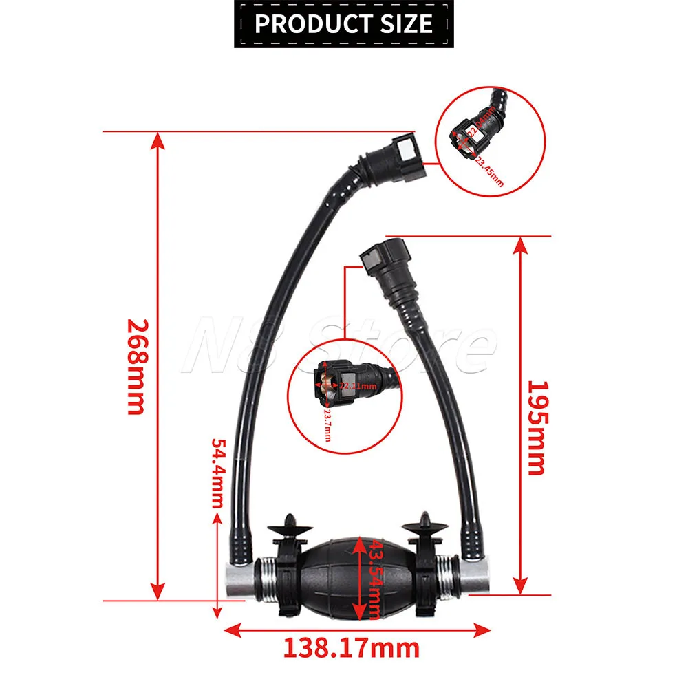 For Nissan Qashqai J10 2007-2014 Diesel Fuel Hand Primer Pump 17270JD500 For Renault Koleos 1.5 dCi 2.0 dCi