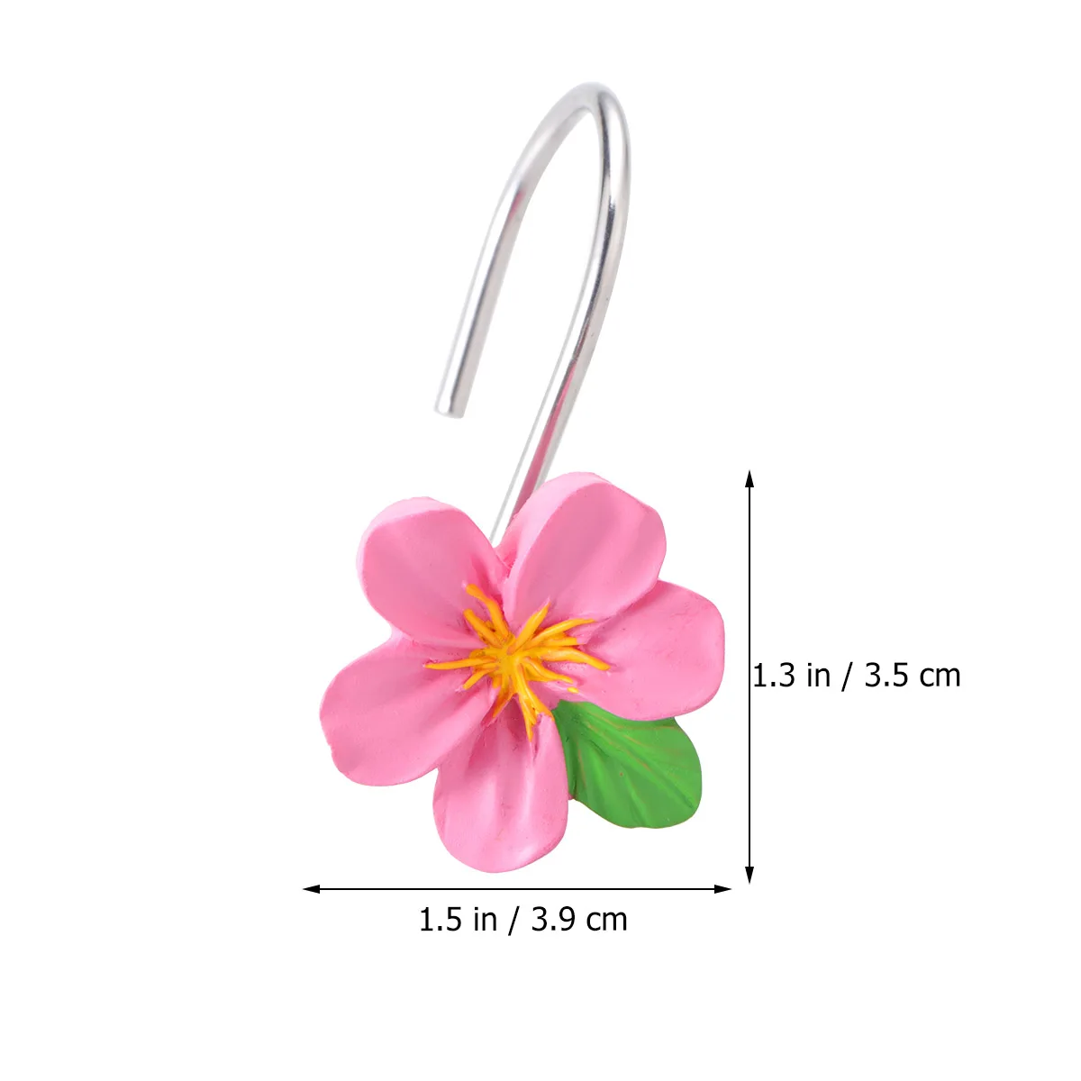 

12Pcs Curtain Hooks Flower Design Resin High-Grade Wall Tieback Hook for Curtains Towels Bedroom Living Room Curtain Hanging