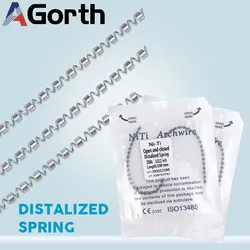 1Pcs Dental Orthodontic Open And Closed Distalized Spring 010/012 180mm Dental Orthodontic Push Coil Spring Dentistry Materials