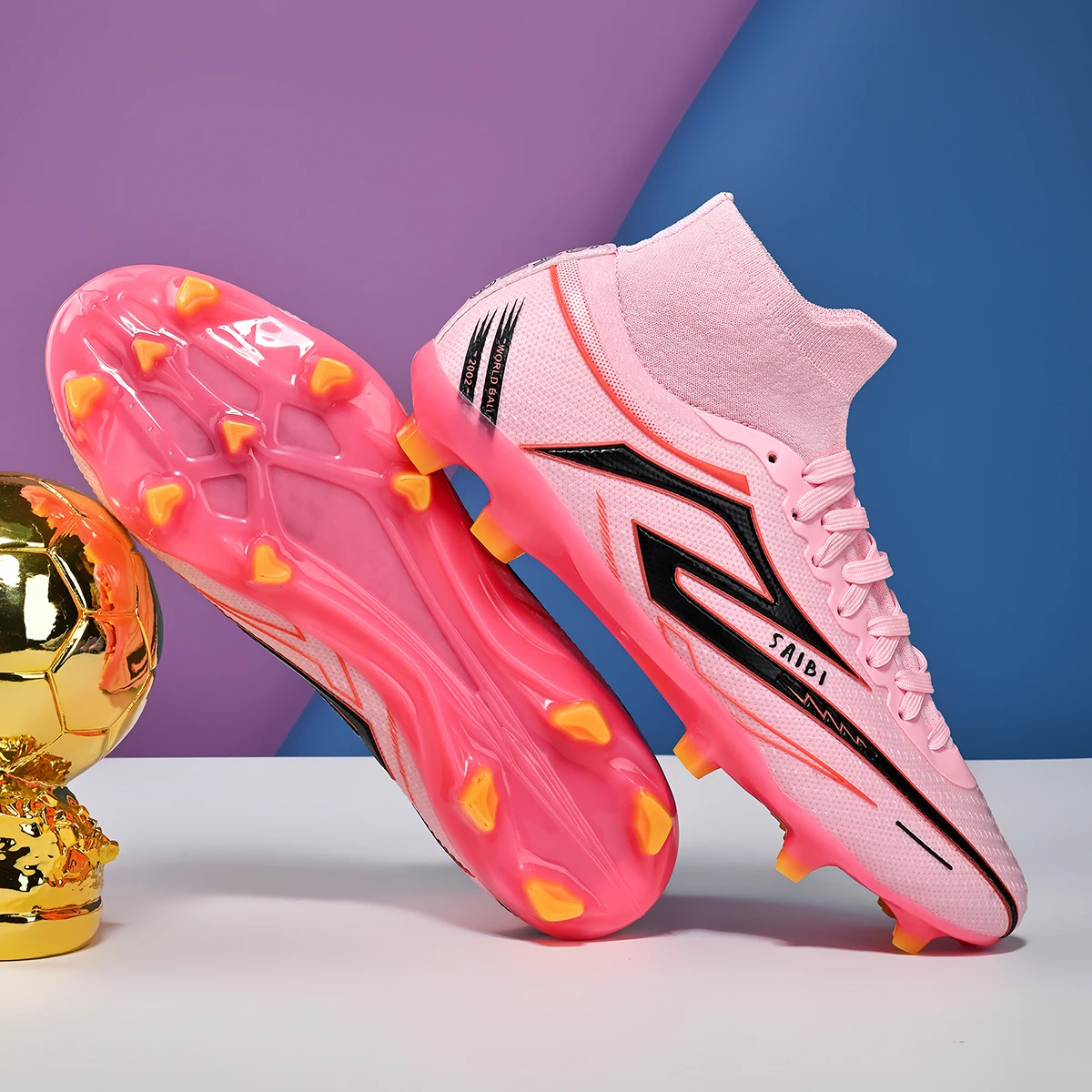 أحذية كرة القدم AG/FGsports عالية الجودة، أحذية تدريب كرة القدم الشخصية والعصرية #4