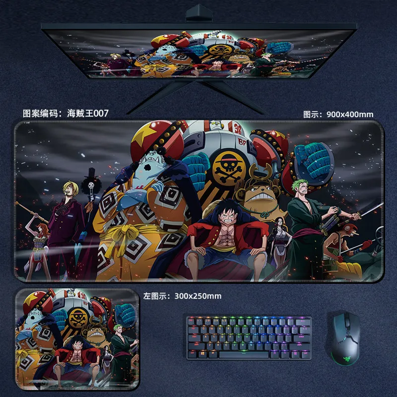 nautical king periphery ONE PIECE leather mouse pad oversize small e-sports game office computer keyboard pad notebook table mat