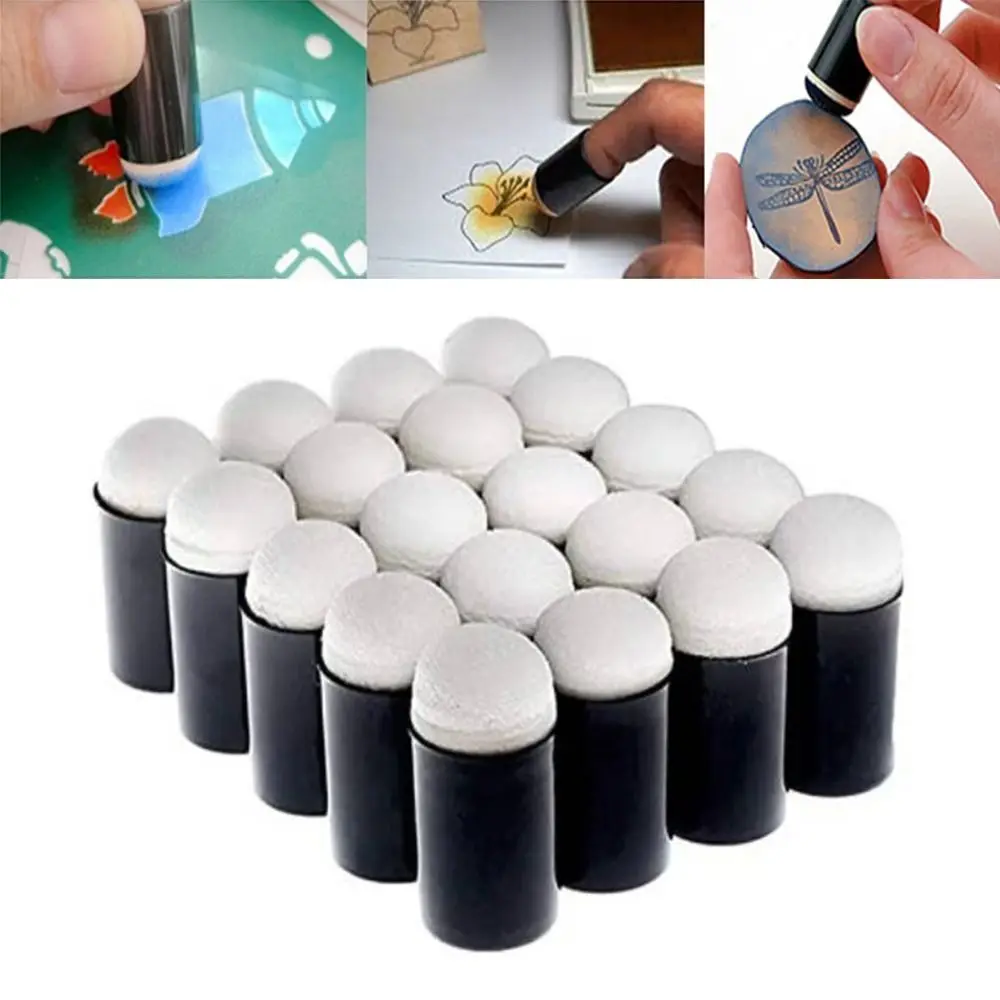 10PCS Staining Inking Painting Craft Set Scrapbooking Finger Sponge Daubers DIY Painting Tool