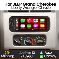 MEKEDE Radio estéreo para coche JEEP Grand Cherokee Liberty Wrangler Chrysler 2002-2006 reproductor Multimedia de vídeo para coche Android Auto