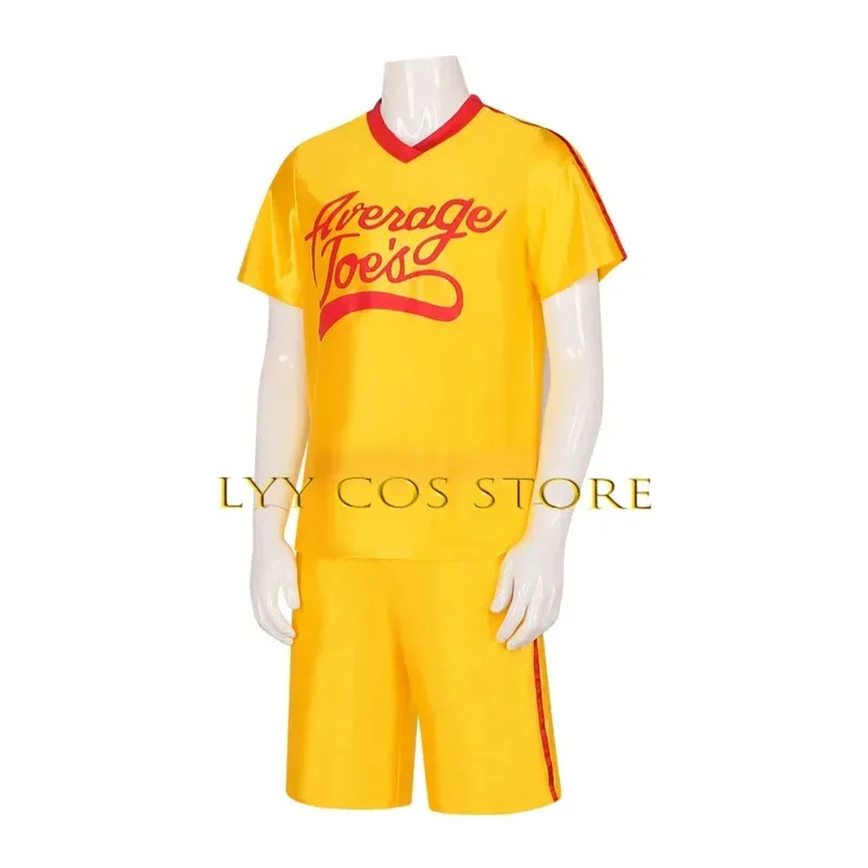 Anime Crazy Dodgeball Cosplay Yellow Jersey Adult  Average Joe's Uniform Costume Dodgeball Sweat Suit Competition Outfit Women
