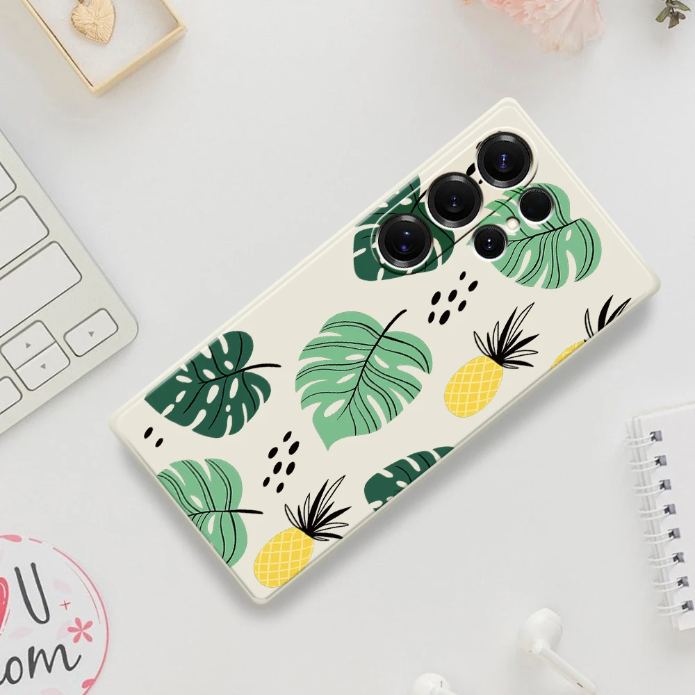 

Чехол для телефона в тропическом стиле для Samsung Galaxy S25 S24 S23 S22 S21 S20 Ultra Plus S10 Plus S24FE S23FE S22FE S21FE S20FE Cover