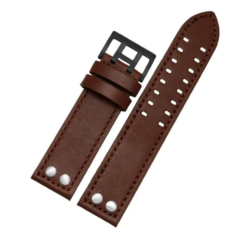 SCHIK Leather Watch Strap Bracelet Wrist 20mm 22mm Band For Hamilton Aviation H77755533 H77616533 Genuine Leather Men Watch Band