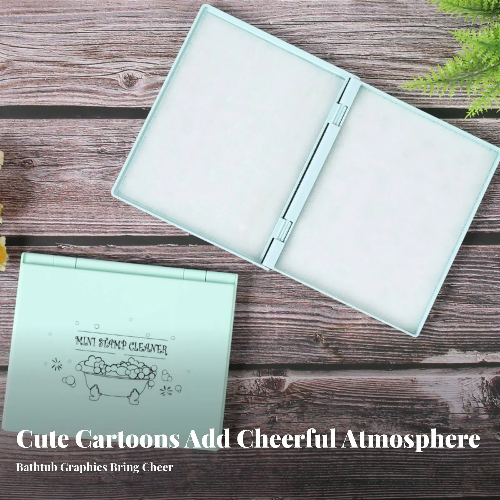 Picture 5: Rubber Stamp Cleaning Pad Reusable Stamp Cleaning Pad Crafting Supply Gentle on Stamps Portable for Calligraphers
