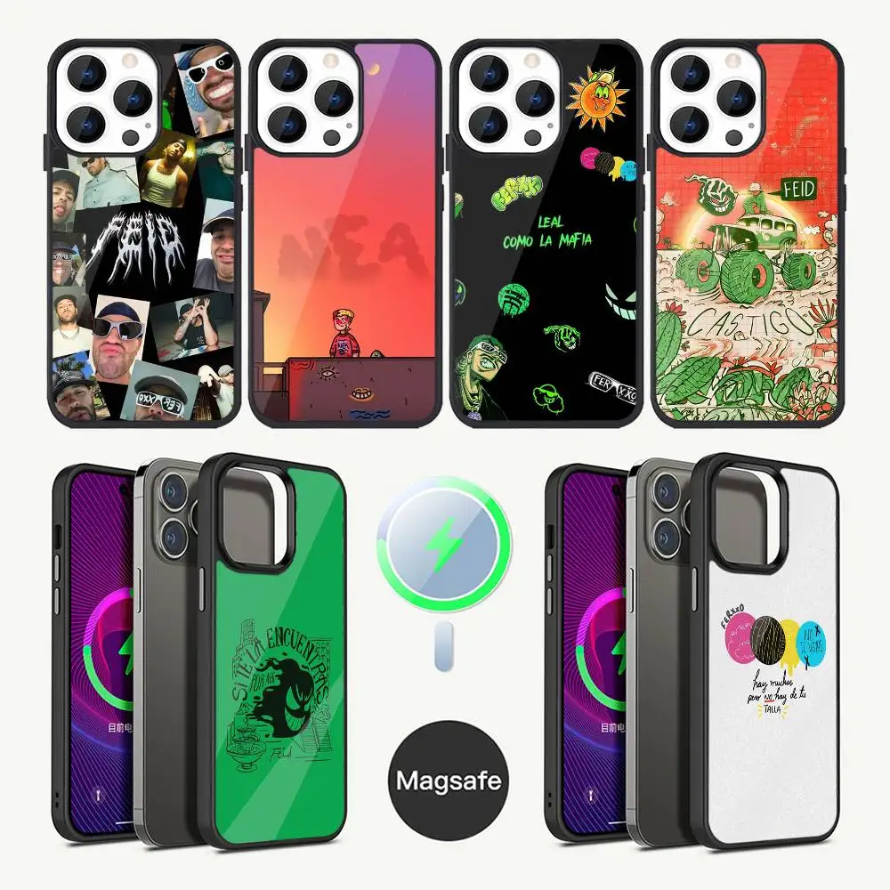 

Feid Ferxxo SIXDO MOR Phone Case For iPhone 17,16,15,14,13,12,11,Plus,Pro,Max Mini Magsafe Magnetic Wireless Charging