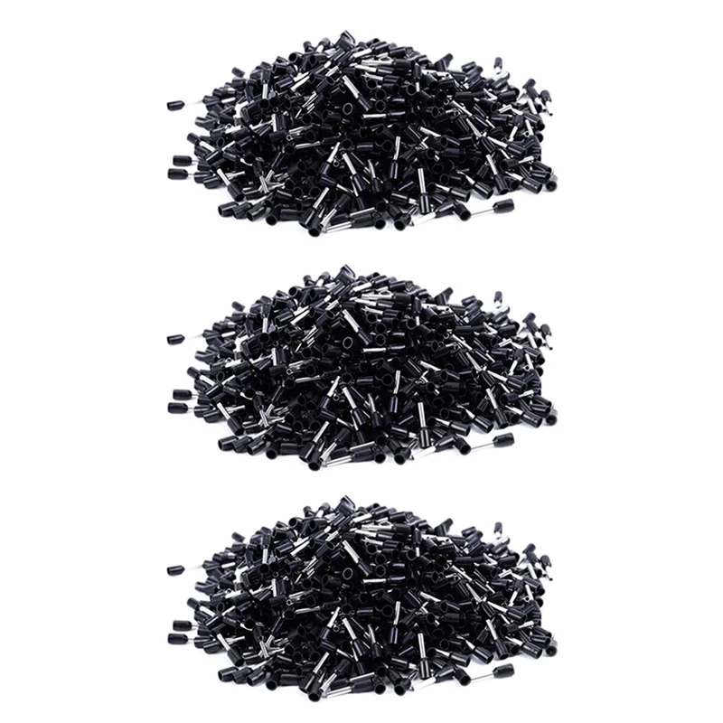 

Обжимной наконечник 3000X с предварительно изолированным наконечником E1008 18AWG 1,0 мм2, серебристый, черный-AT30