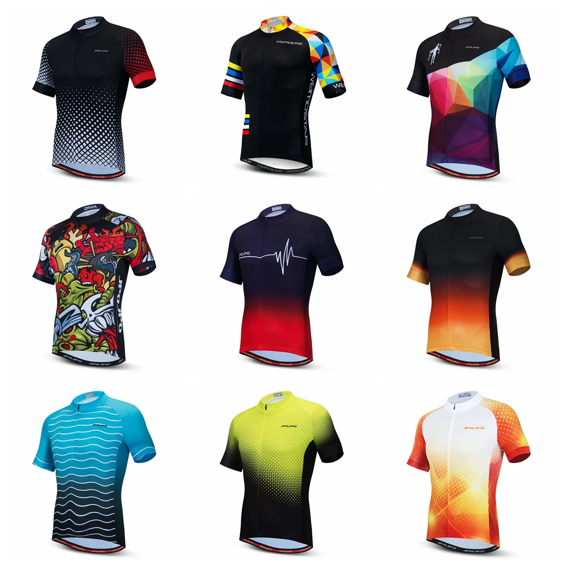 2022 Cycling Jersey Men Bike Mountain Road MTB Shirt Top Summer Bicycle Racing Riding Clothing Uniform Clothes Jackets White Red