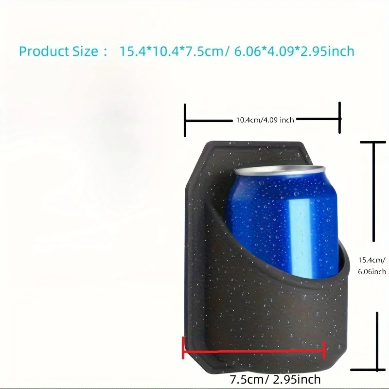 1PC portable shower drink rack, suitable for beer cans | silicone handle shiny surface | perfect summer gift