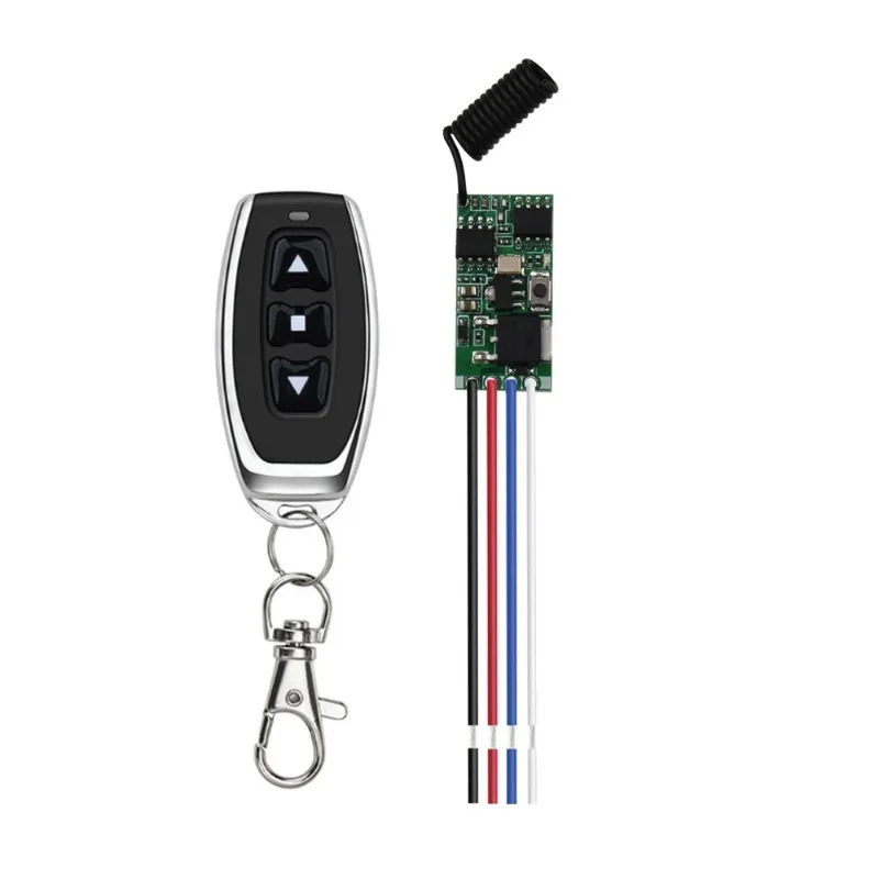 433MHz Wireless Remote Control DC Motor Speed Controller 3.7V-24V 5A PWM Speed Regulation Dimming Module for LED Lights Motor