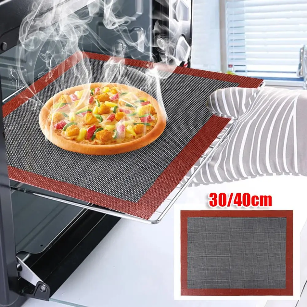 30X40cm Portable Breathable Baking Tray Pads Silicone High Temperature Resistant Grill Mat Hollow Oven Cooking Accessories