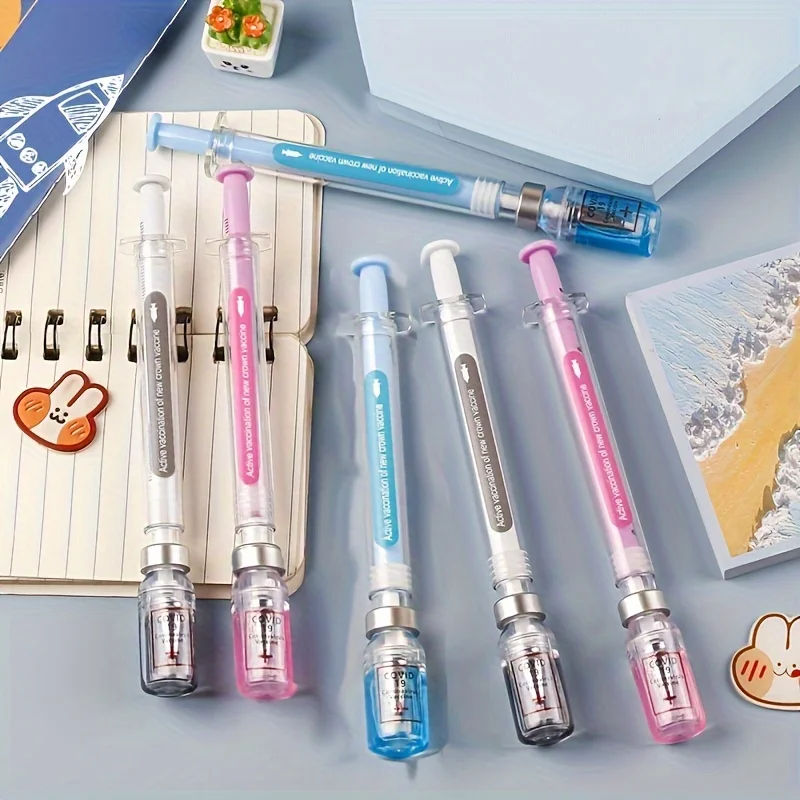

0.5mm Syringe-Shaped Gel Pen - A Fun And Practical Gift For Students，Christmas, Thanksgiving gifts。