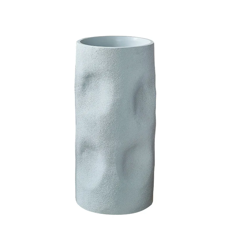 

Irregular cream wind column basin wabi sabi art integrated wash basin artificial stone round floor-to-ceiling washbasin