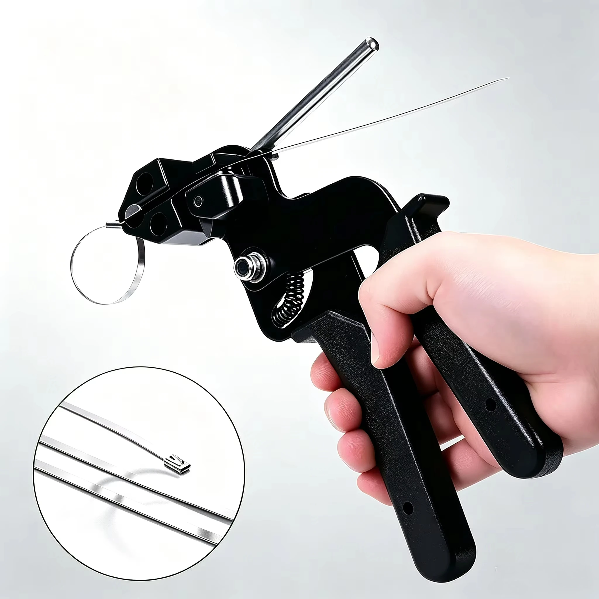 NEW Cable Tie Plier Fastening Strap Cable Tie Gun Automatic Cutting Tool Tension Stainless Steel Self-Locking Ties Hand Tools