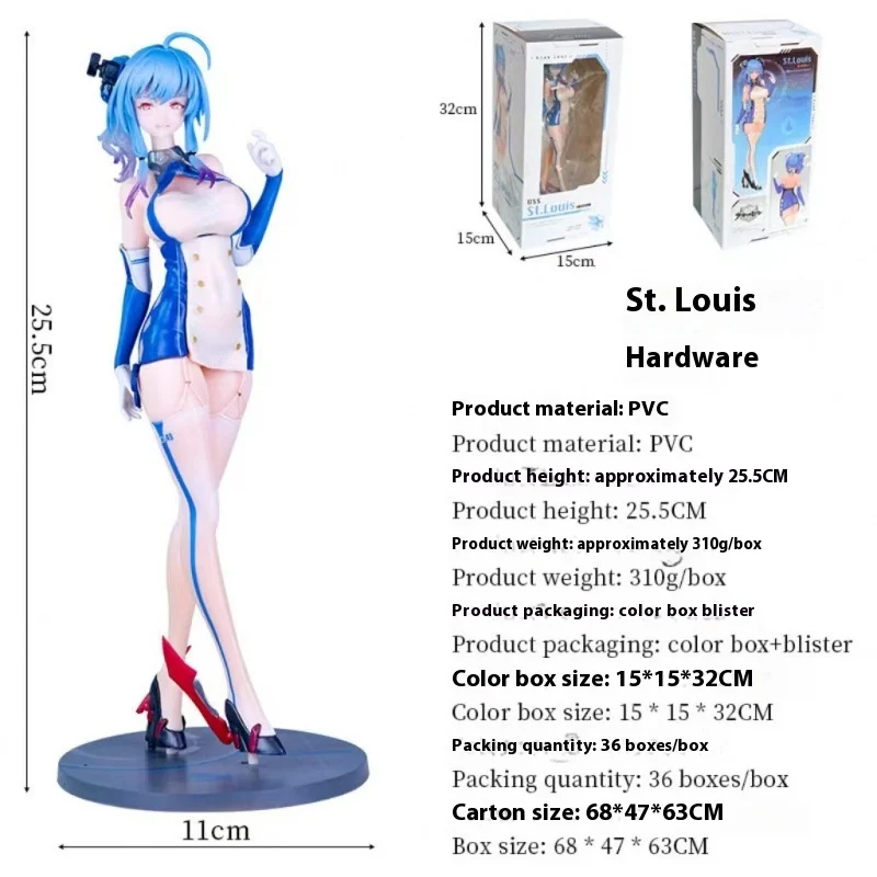 

Blue Route Anime Figure Wholesale ALTER Ship Girl Saint Louise Anime Model Decorations Collectible Toys Action Figures
