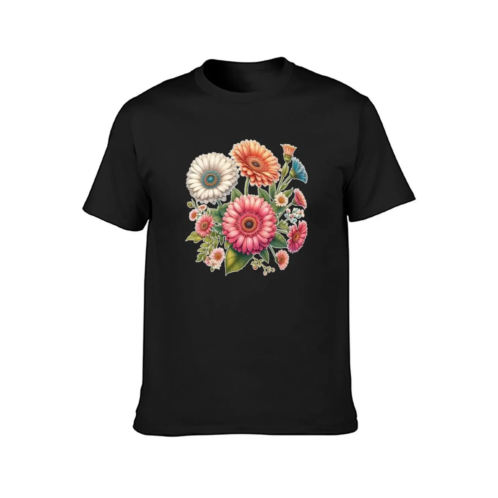 Gerbera Daises T-Shirt kawaii clothes customs design your own tops plus sizes oversized t shirt men