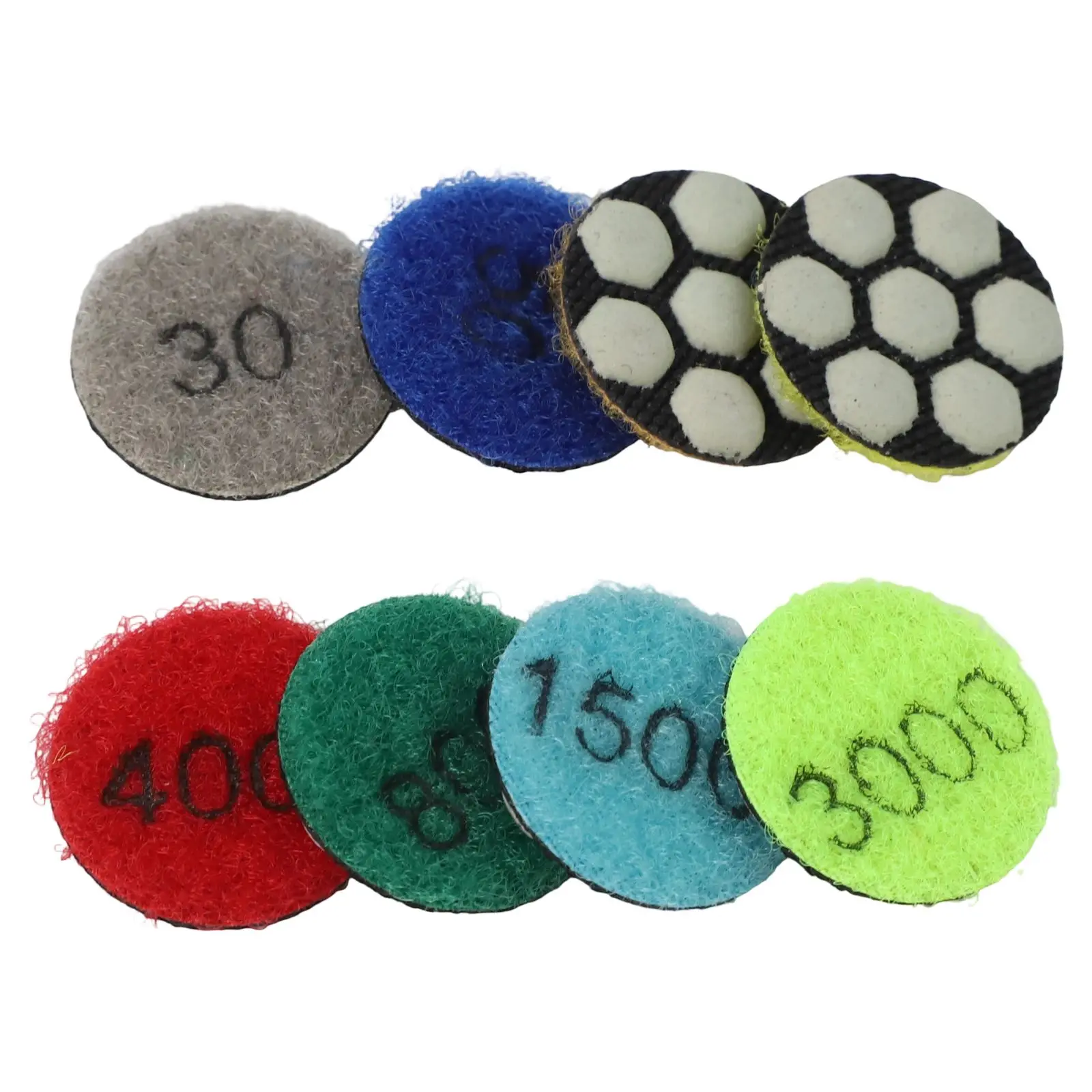 8PCS 25mm Wet Dry Polishing Pads for Jadeite Grinders for Polishing Grinding and Restoring Natural Stone Floors