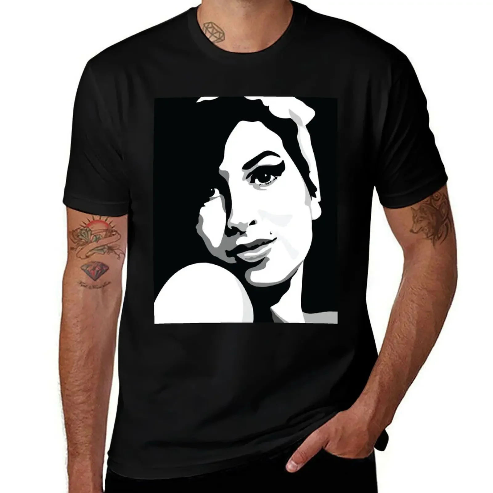 Amy Winehouse T-Shirt plus sizes summer shirt man t shirt fruit of the loom mens t shirts