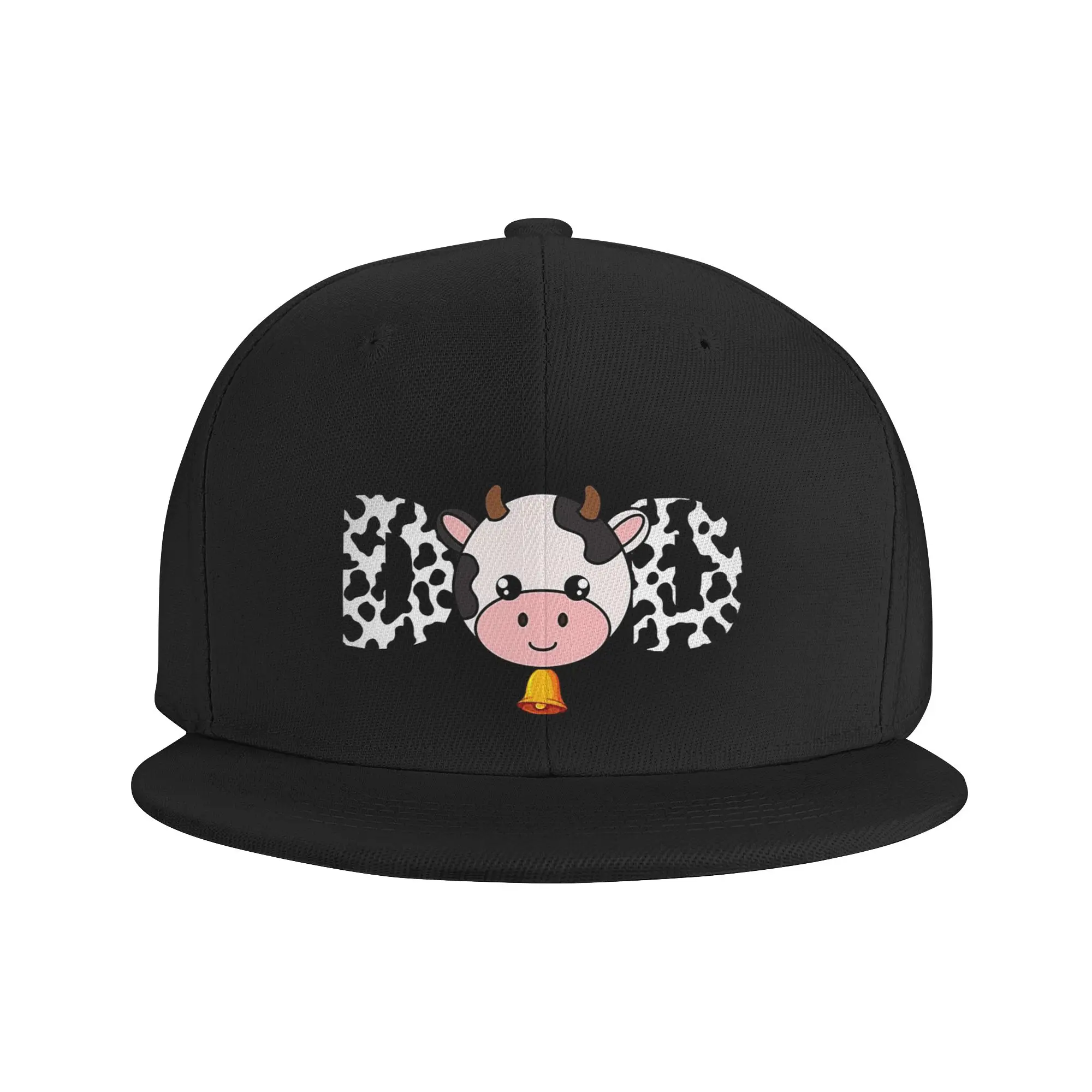 Casquette de baseball en polyester unisexe, chapeau de famille, pare-soleil, dessin animé, vache, papa, pères, fête des pères, hip-hop, plat, adulte, décontracté, quatre saisons