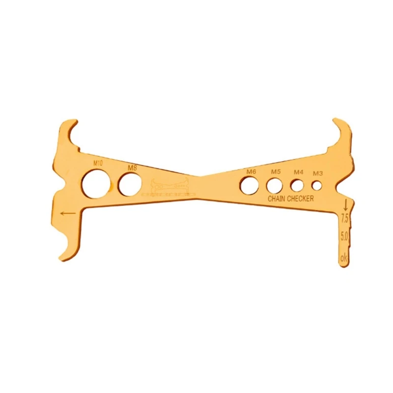 

Bicycles Chain Wear Indicators Checker Measurement Ruler Bike Chain Repair Tool X5QF
