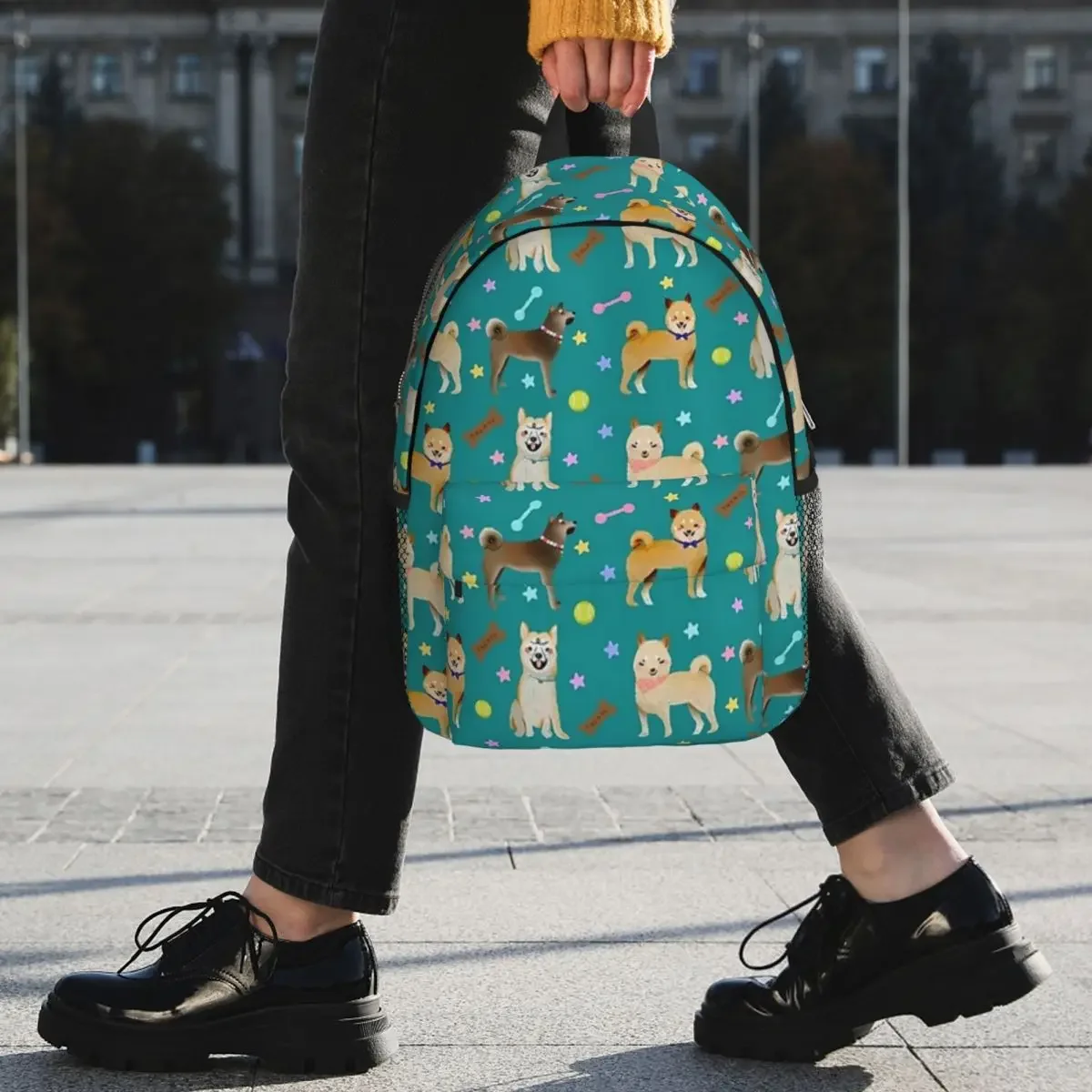 Mochilas Shibu Inu Ainu para perros, mochila para niños y niñas, mochilas escolares informales para estudiantes, mochila de viaje, bolso de hombro de gran capacidad