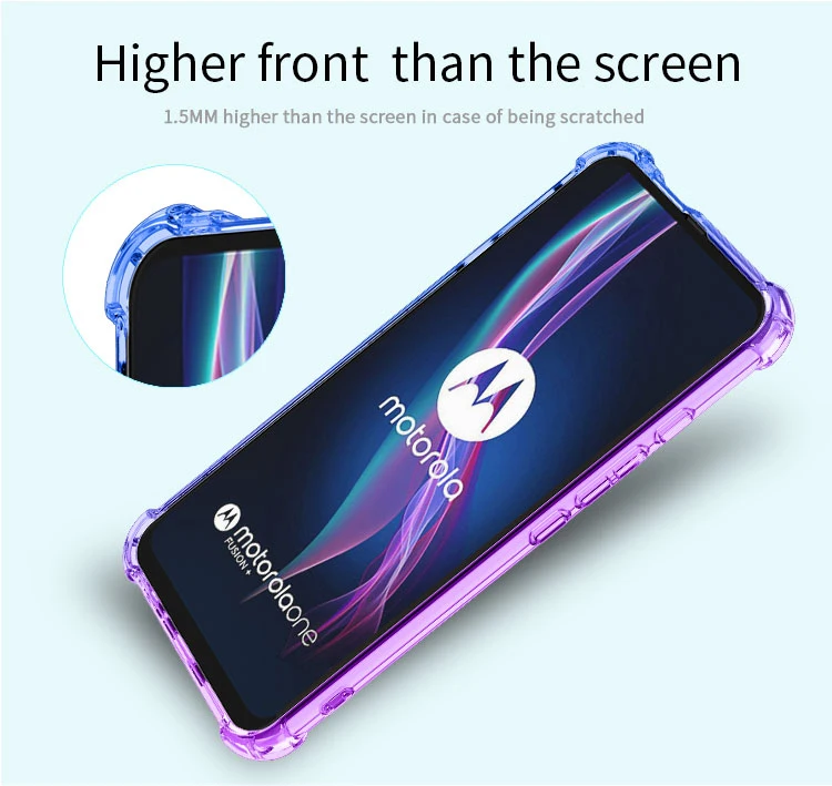 Moto One Fusion Plus Case,Shockproof Slim Ultra-Thin Flexible TPU Soft Silicone Anti-Drop Phone for Moto One 5G Ace Hyper