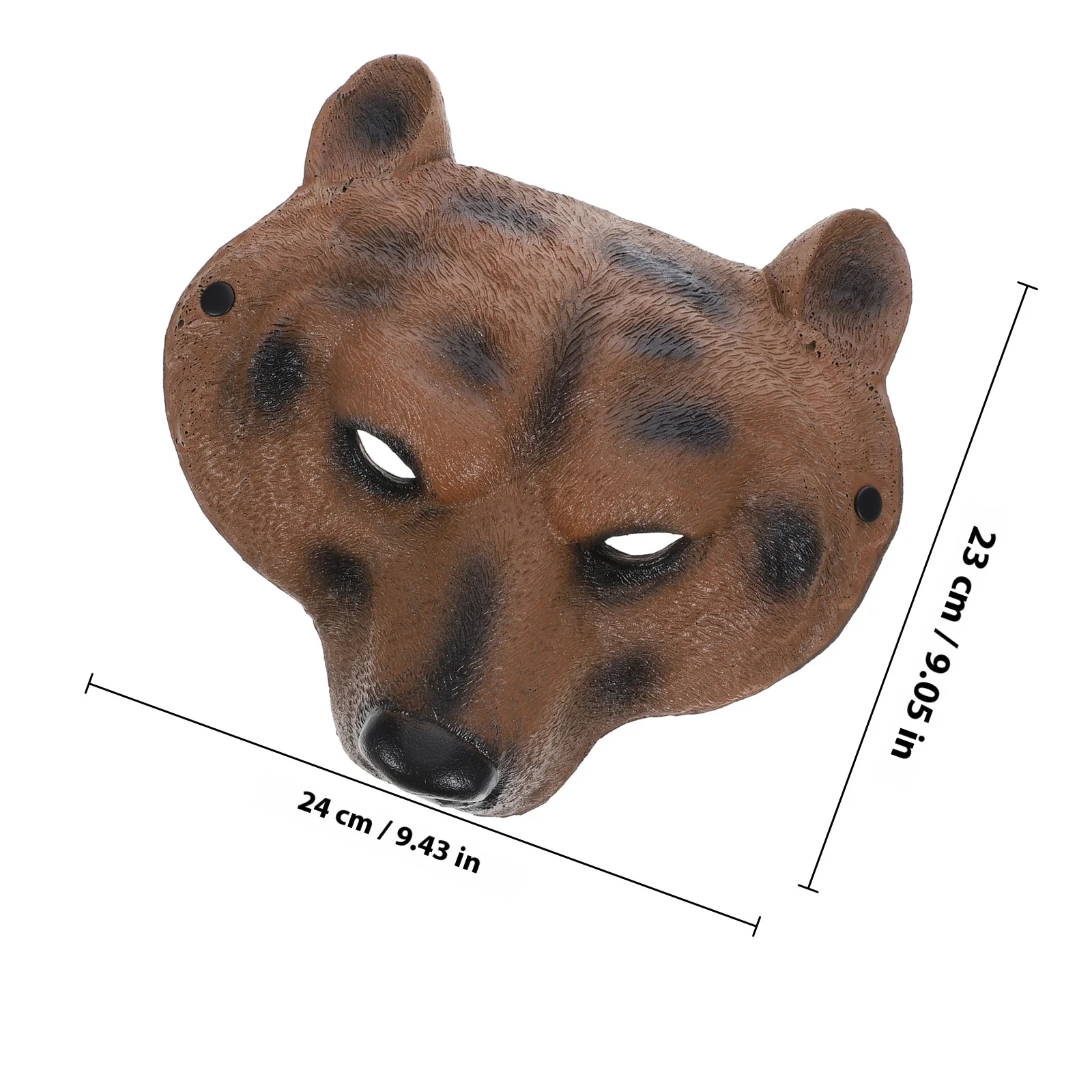 Animal Bear Mask Pu Material Reusable Comfortable For Masquerade Party Festival Carnival Cosplay Dance Show Bear Head Mask